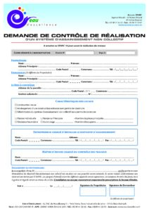 SPANC Demande de contrôle de réalisation